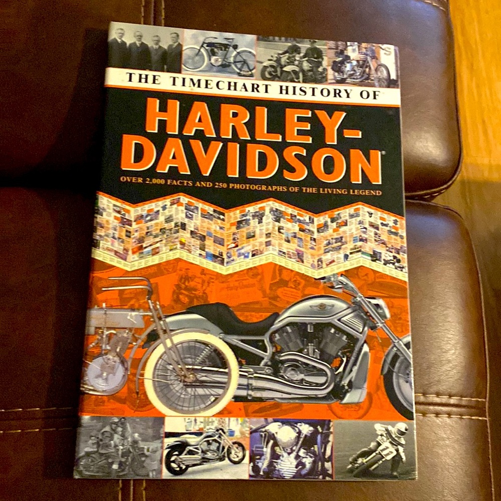 Hardcover Book The Timechart History of Harley/Davidson Coffee Table Book